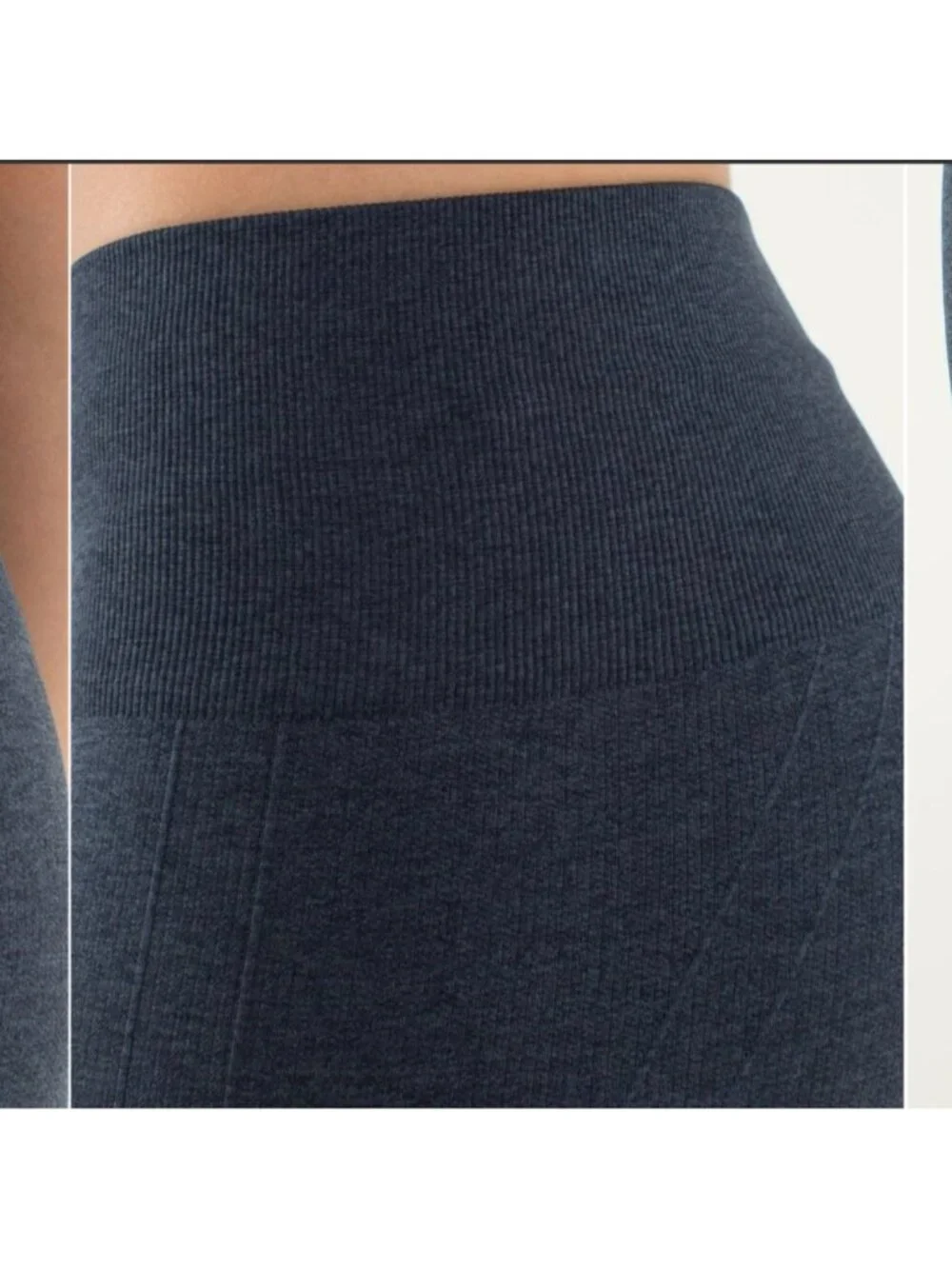 Lululemon In The Flow Crop II Heathered Inkwell